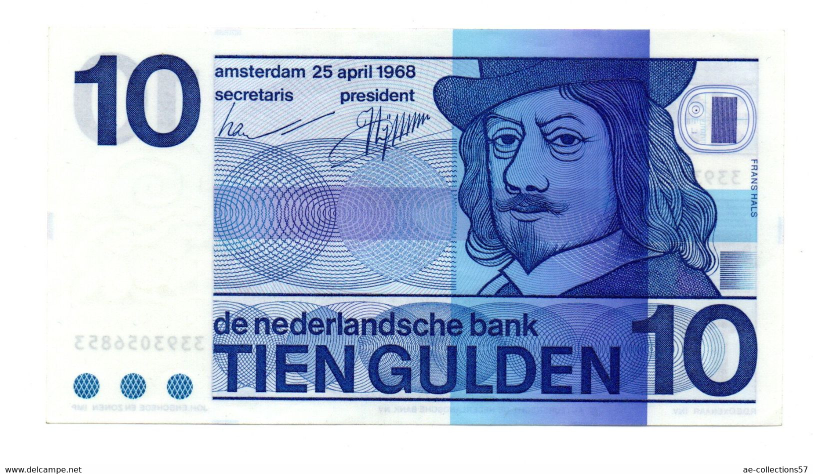 Pays Bas  - 10 Gulden 25/4/1968  - état SPL - 10 Gulden