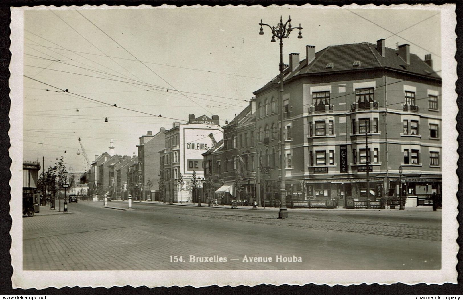 Carte Photo - Bruxelles Avenue Houba - Laeken - Café AU Monico  - Edit. Lits - Voir Scans - Laeken