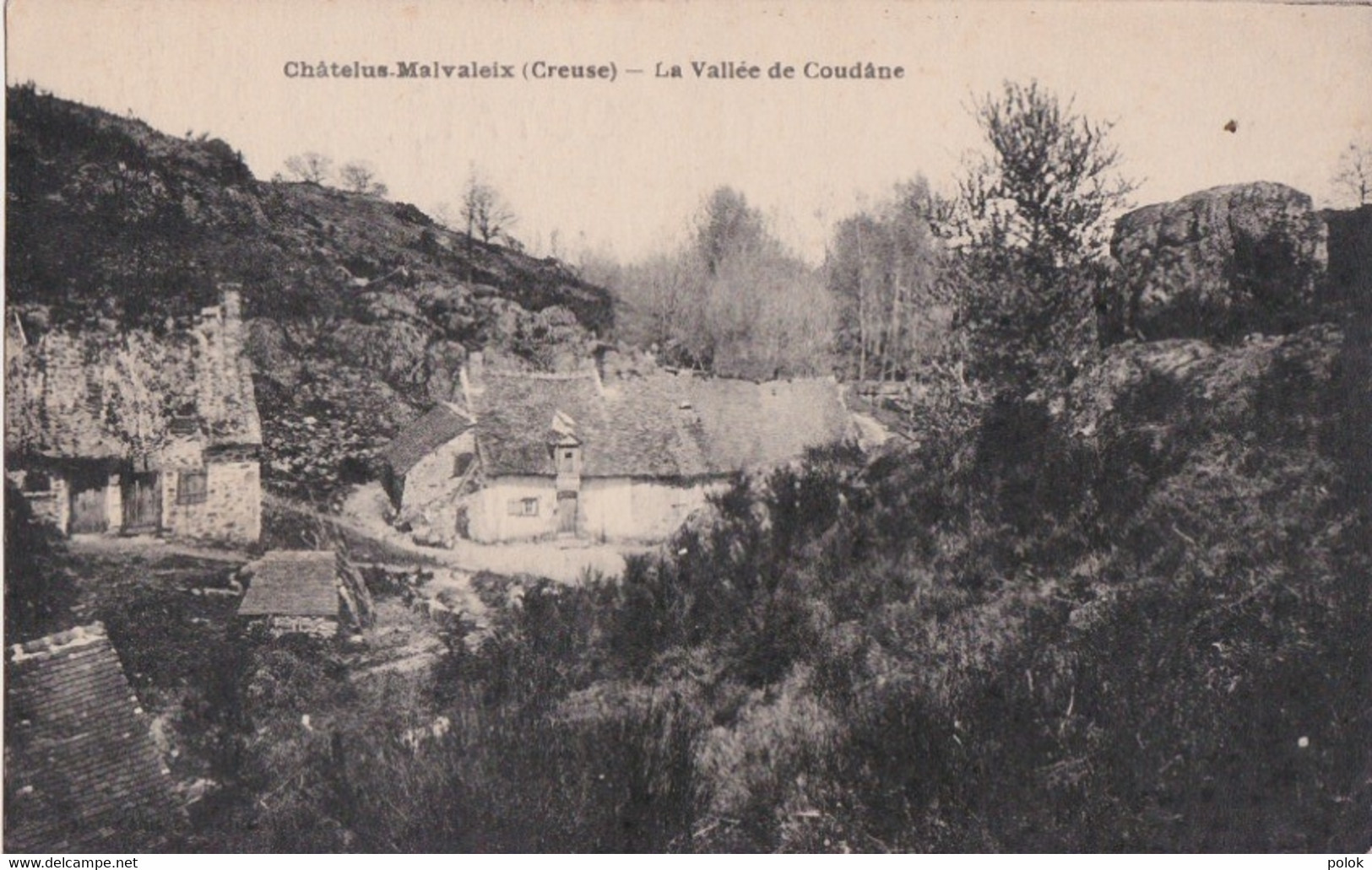 Cf - Cpa CHATELUS MALVALEIX - La Vallée De Coudâne - Chatelus Malvaleix