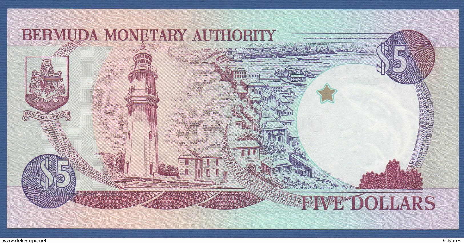 BERMUDA - P.41d – 5 DOLLARS 1997  UNC Low Number B/3 000310 - Bermudes
