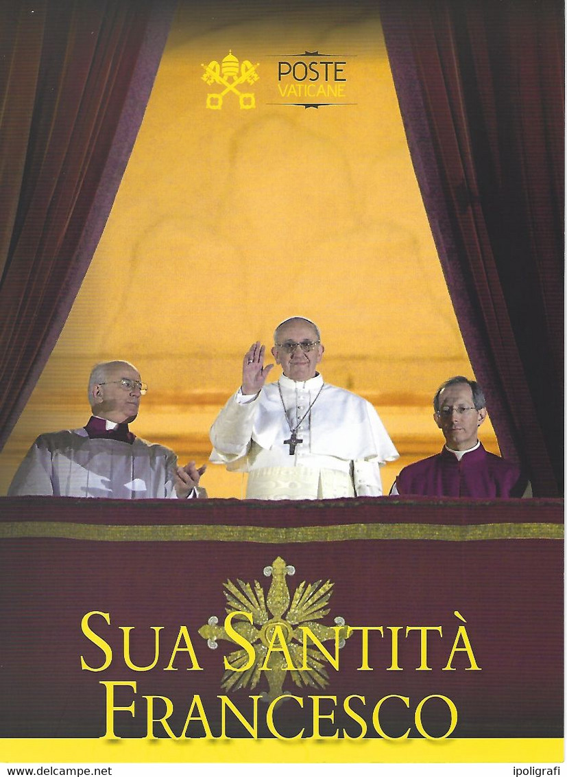 Vaticano 2013 N° 3 Folder Ufficiali Inizio Pontificato Papa Francesco , Con 4  Fdc, Anche La Serie Cpl. I Anno - Briefe U. Dokumente