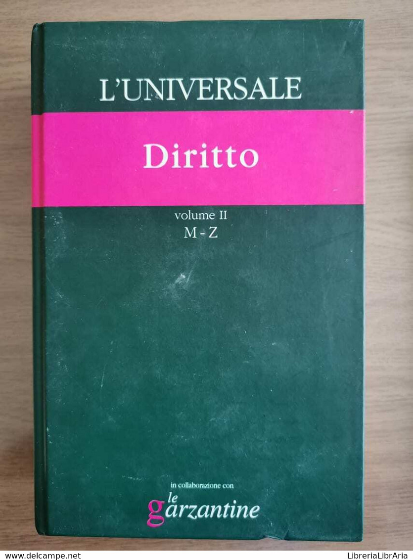 L'universale Diritto Vol. II M-Z - Garzanti - 2004 - AR - Enzyklopädien