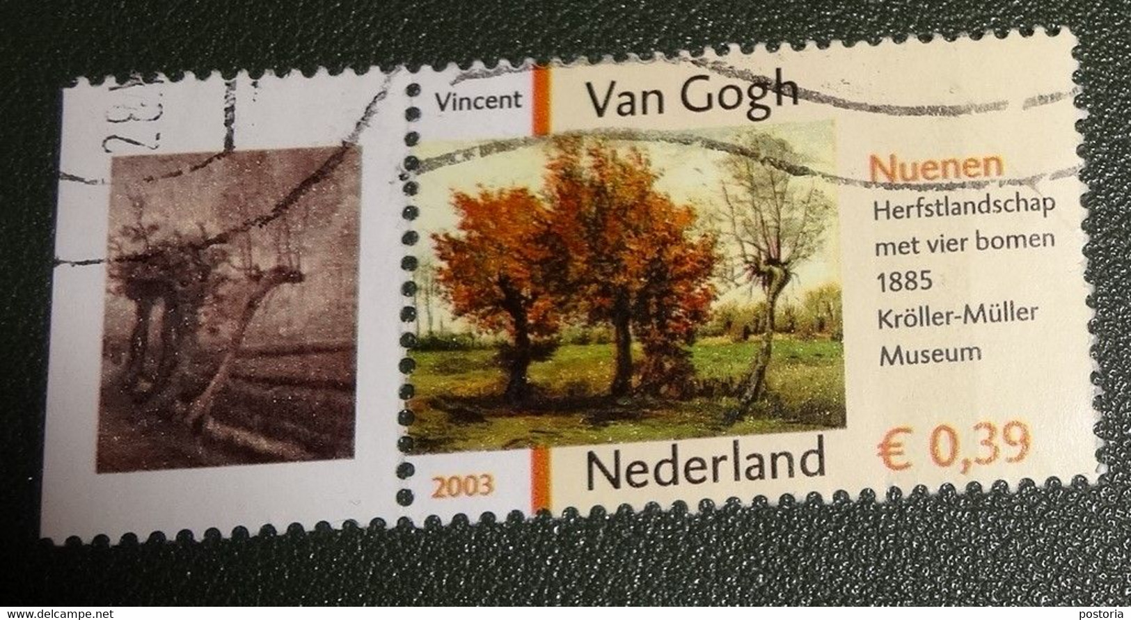 Nederland - NVPH - 2142 - 2003 - Gebruikt - Cancelled - Vincent Van Gogh - Herfstlandschap - Nuenen - Met Tab - Usati