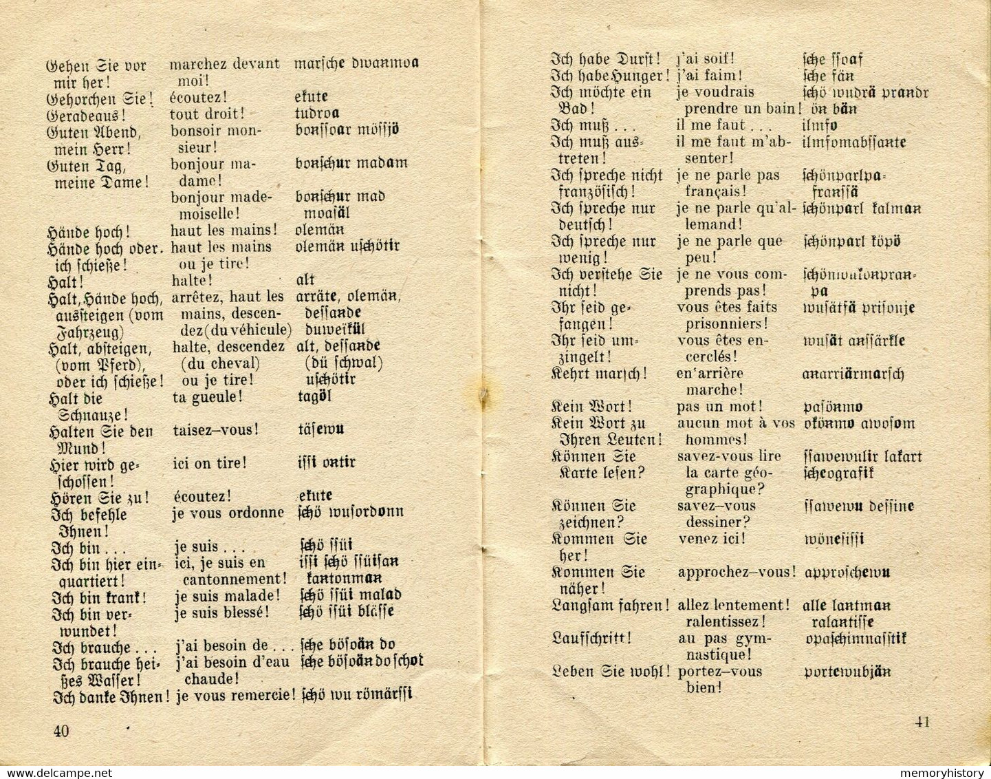 Rare Livret Traduction Wehrmacht Allemand/Français Soldats Allemands ! - 1939-45