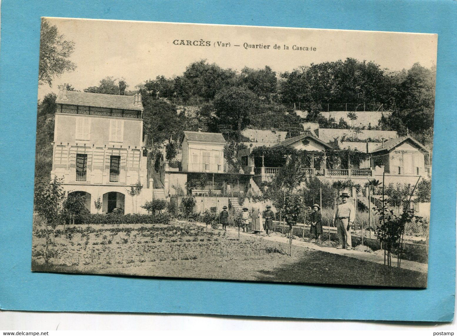 CARCES-quartier De La Cascade*les Jardins Potagers  Animé- -a Voyagé1920 édition - Carces