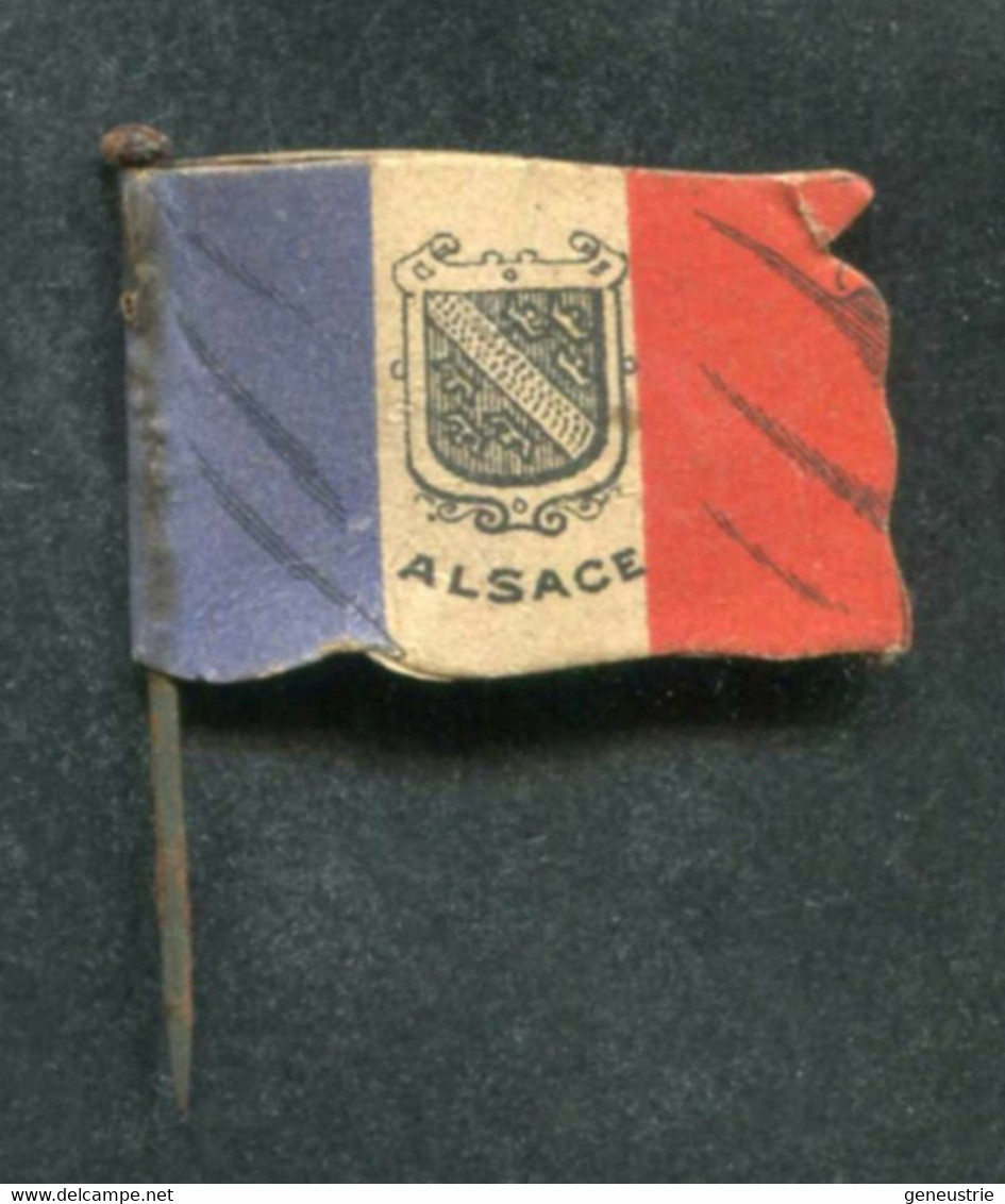 WW1 Drapeau "Journée De Poilu - Alsace / La Journée Française 1915 Secours National" WWI - 1914-18