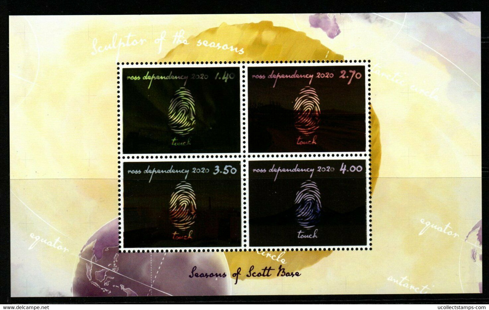 Ross Dependency 2020   Sculptor Of Seasons  *head Activated Stamps    Blok-m/s  Postsfris/neuf/mnh - Ungebraucht