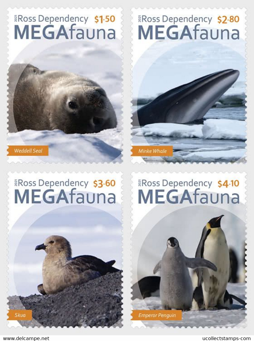 Ross Dependency 2021 MegaFauna  Penquins Whales Seals Birds     Postsfris/neuf/mnh - Unused Stamps