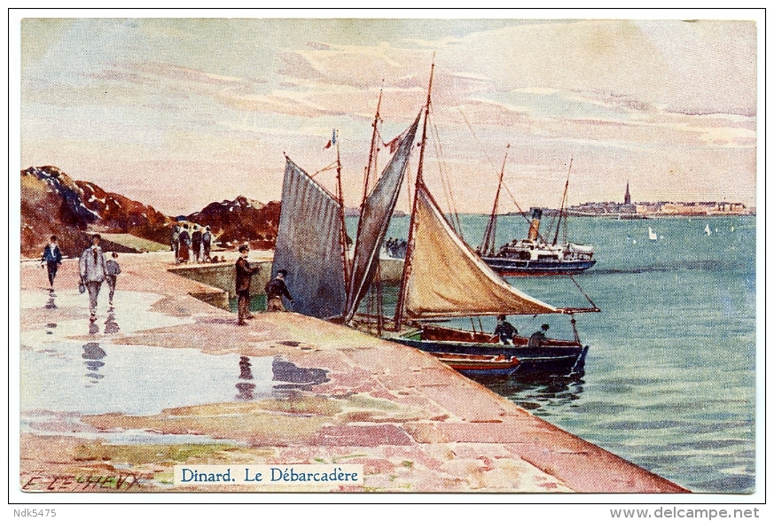 35 : DINARD - LE DEBARCADERE : ARTIST - LESSIEUX - Lessieux