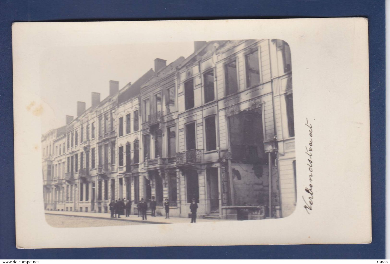 CPA Belgique > Anvers > Antwerpen Verbondstraat Bombardement Carte Photo 1915 Non Circulé - Antwerpen
