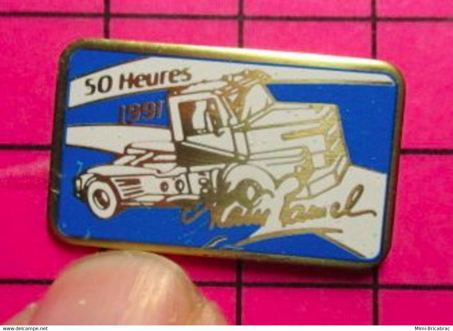 1817 Pin's Pins / Beau Et Rare / THEME : SPORTS / 50 HEURES CAMION 1991 ALAIN PAMEL - Car Racing - F1