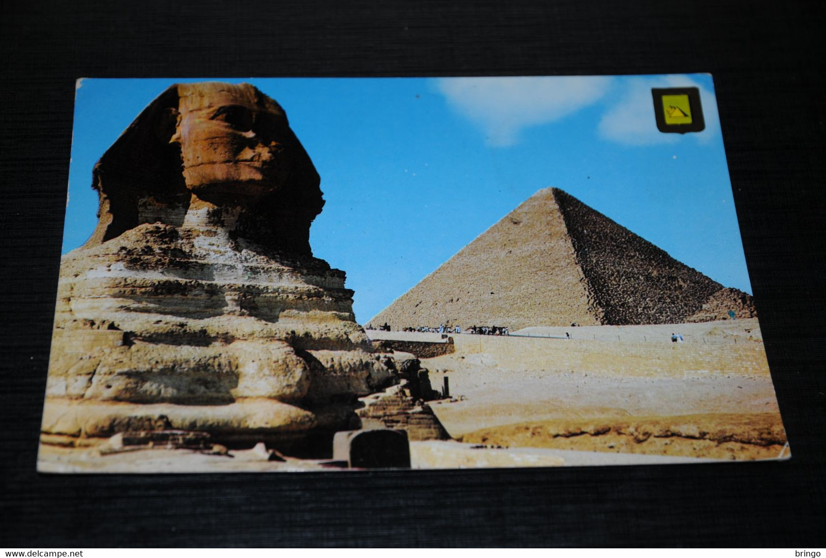 32985-               EGYPT, GIZA, THE GREAT SPHINX AND KHEOPS PYRAMID - Gizeh