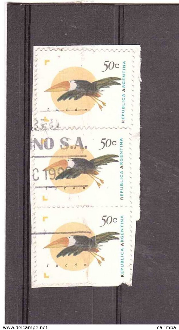 ARGENTINA 1995 50c.TUCAN - Usados