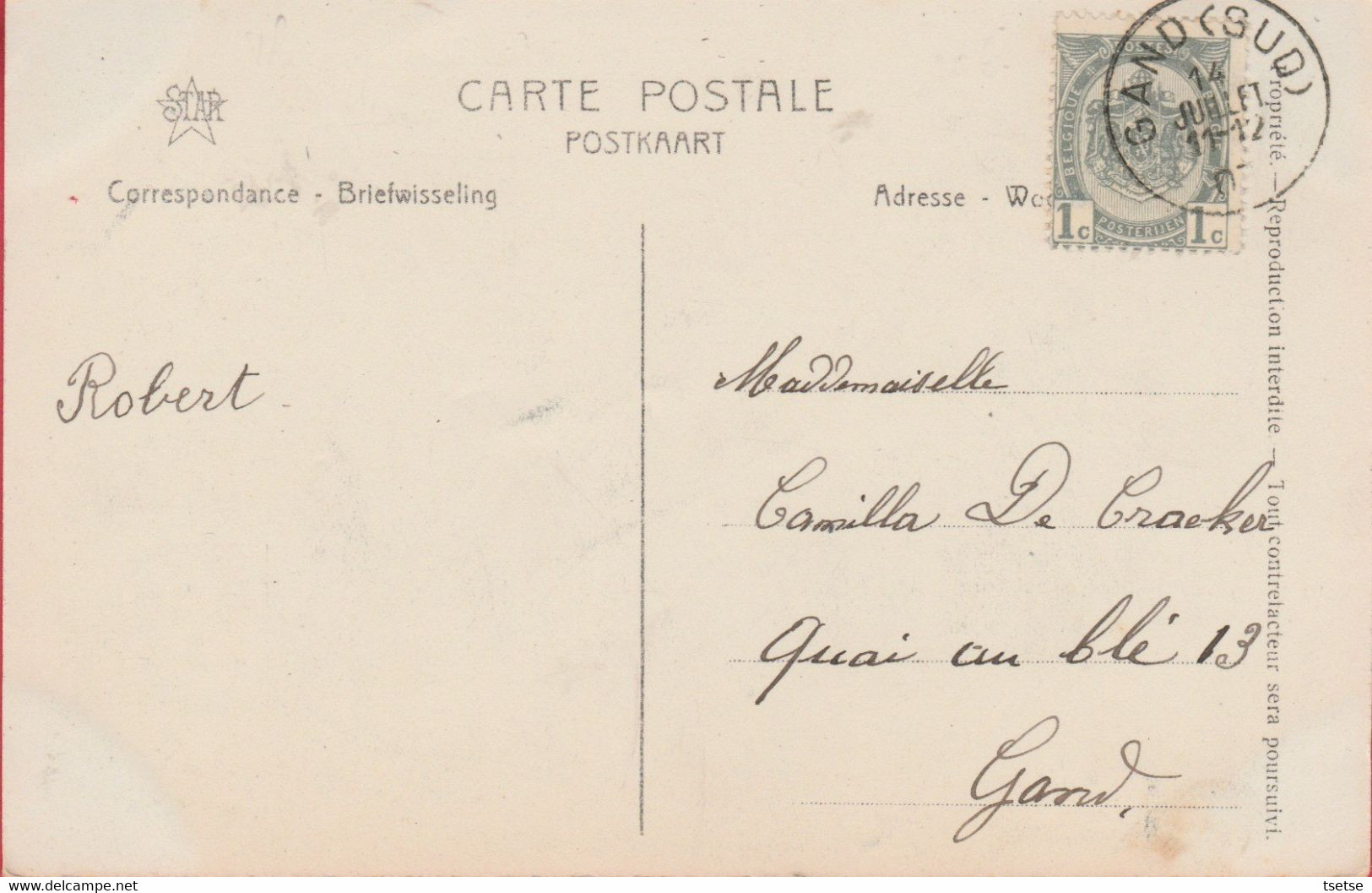 Gent / Gand - Sport Nautique & Royal Club Nautique -  Vanqueurs De 1907 ( Voir Verso ) - Canottaggio