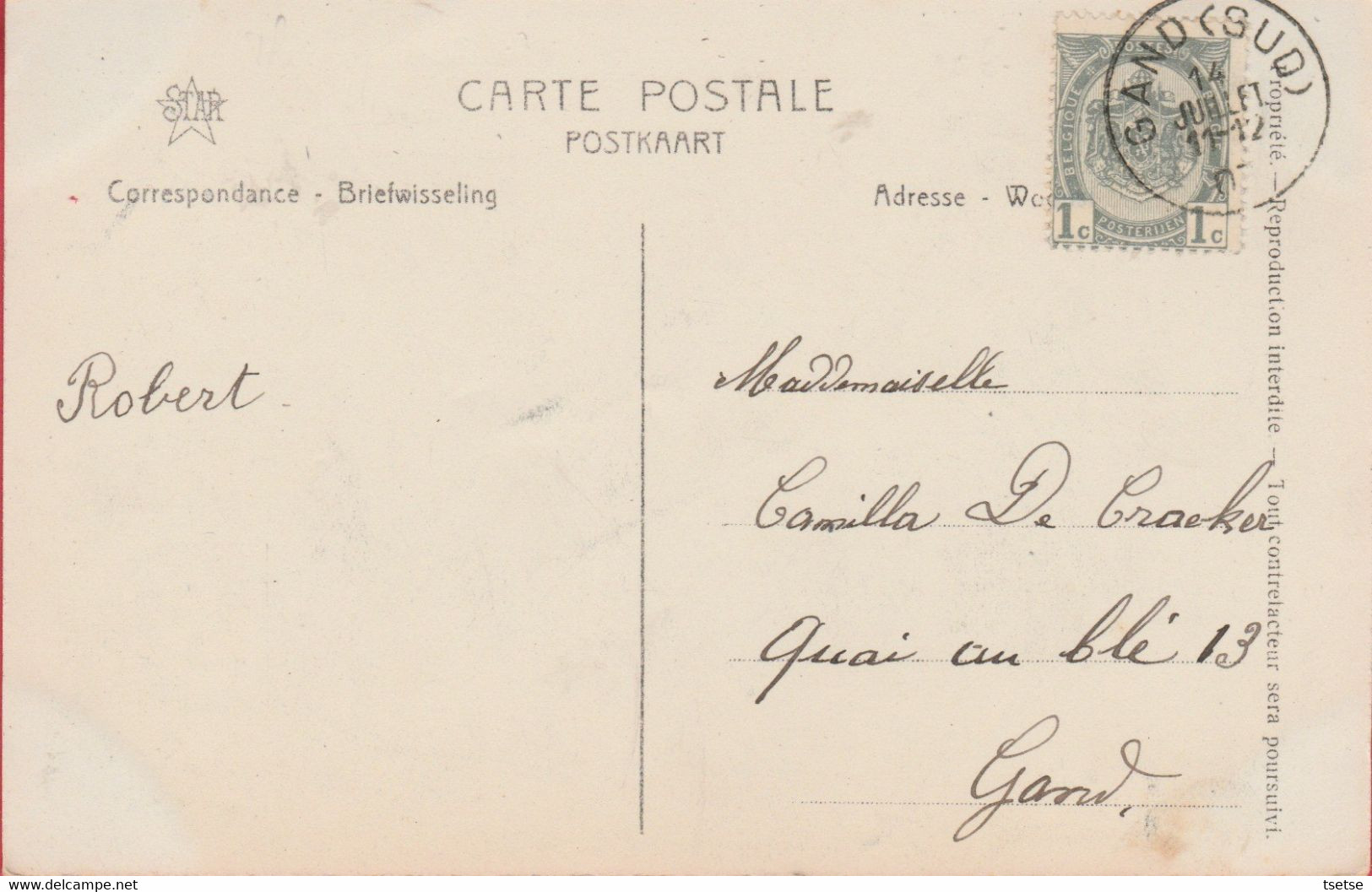 Gent / Gand - Sport Nautique & Royal Club Nautique -  Vanqueurs De 1907 ( Voir Verso ) - Rowing