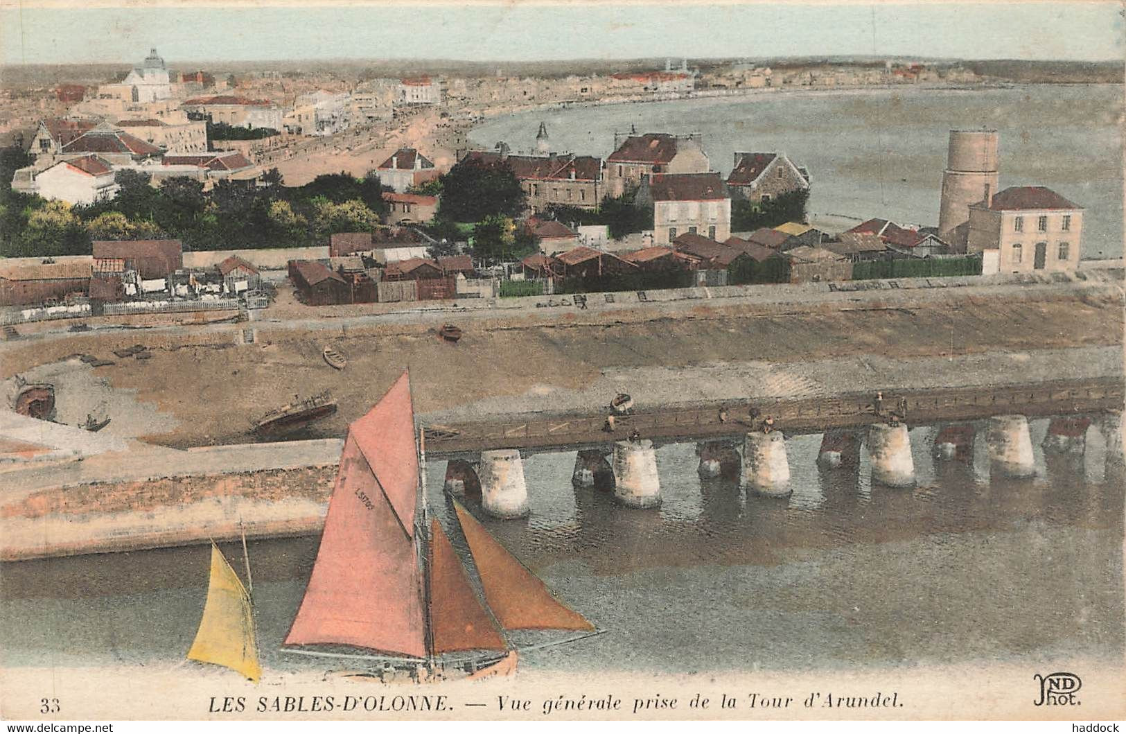 LES SABLES D'OLONNE : VUE GENERALE PRISE DE LA TOUR D'ARUNDEL - Sables D'Olonne