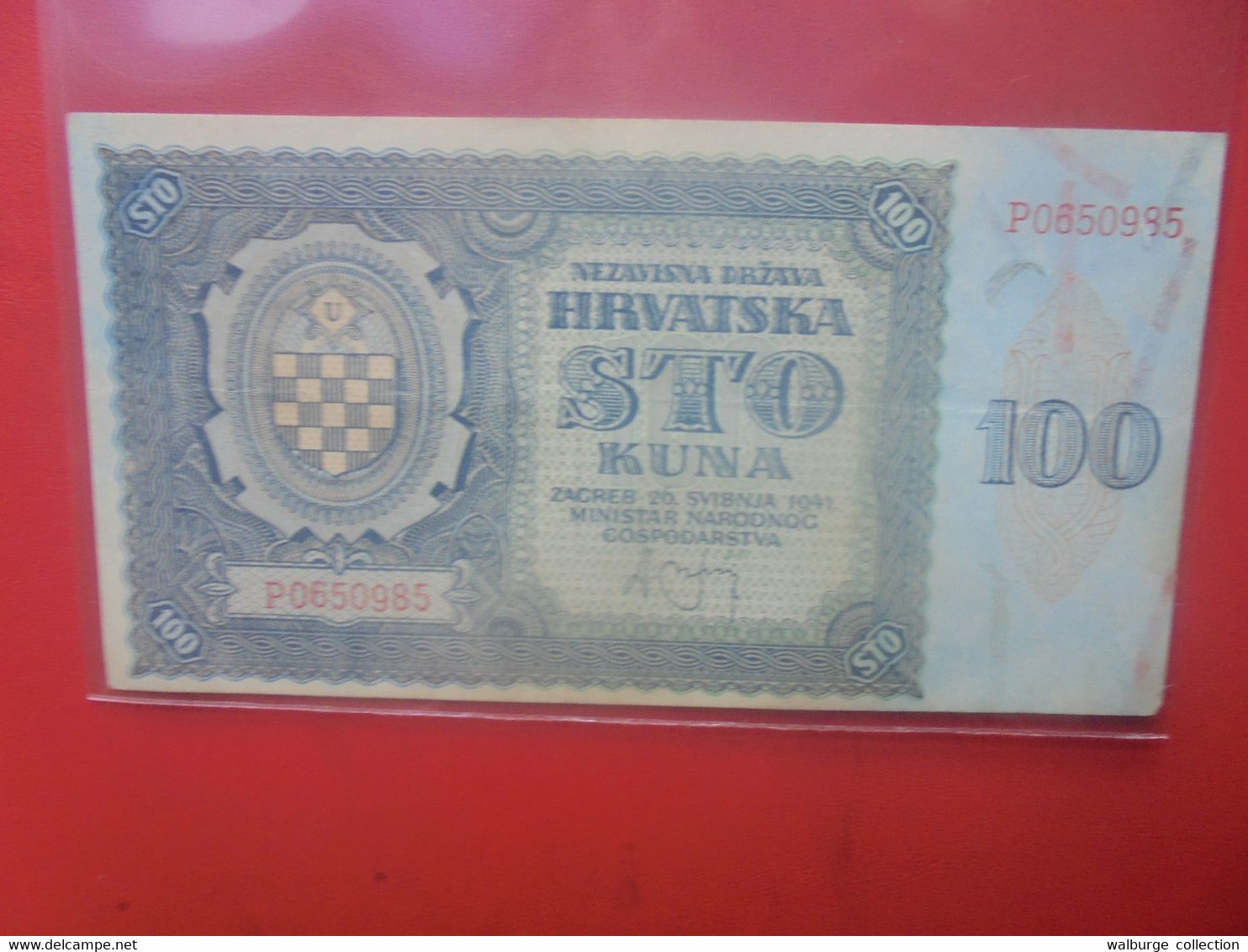 CROATIE 100 KUNA 1941 Circuler - Croatia