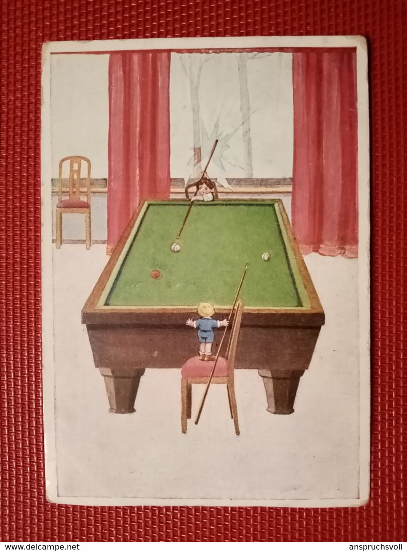 CPA - ENFANTS JOUANT AU BILLARD - Sonstige & Ohne Zuordnung