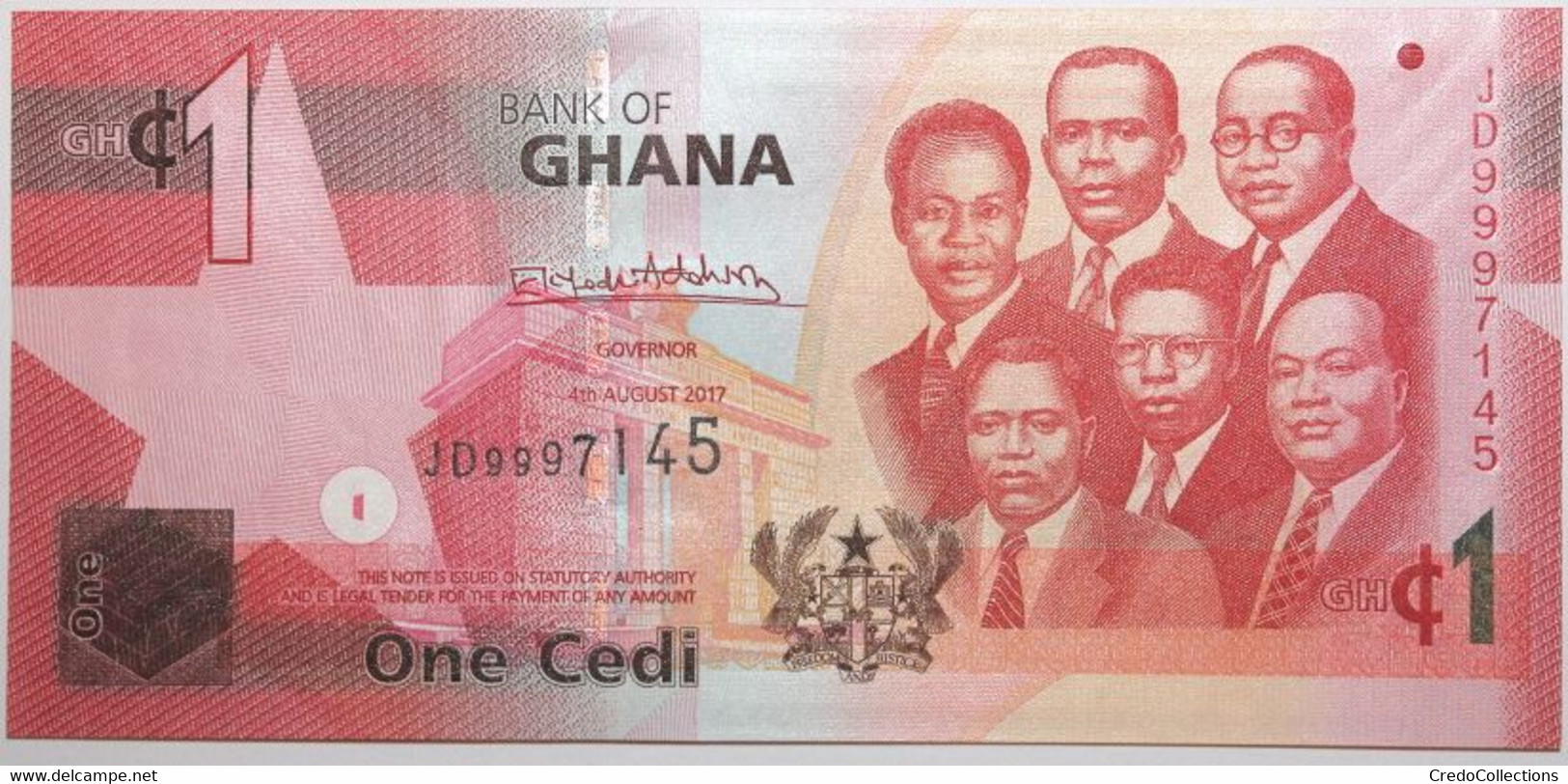 Ghana - 1 Cedi - 2017 - PICK 37g - NEUF - Ghana