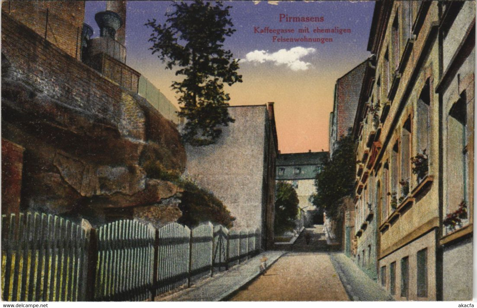 CPA AK PIRMASENS Kaffeegasse Mit Ehemaligen Felsenwohnungen GERMANY (1161933) - Pirmasens