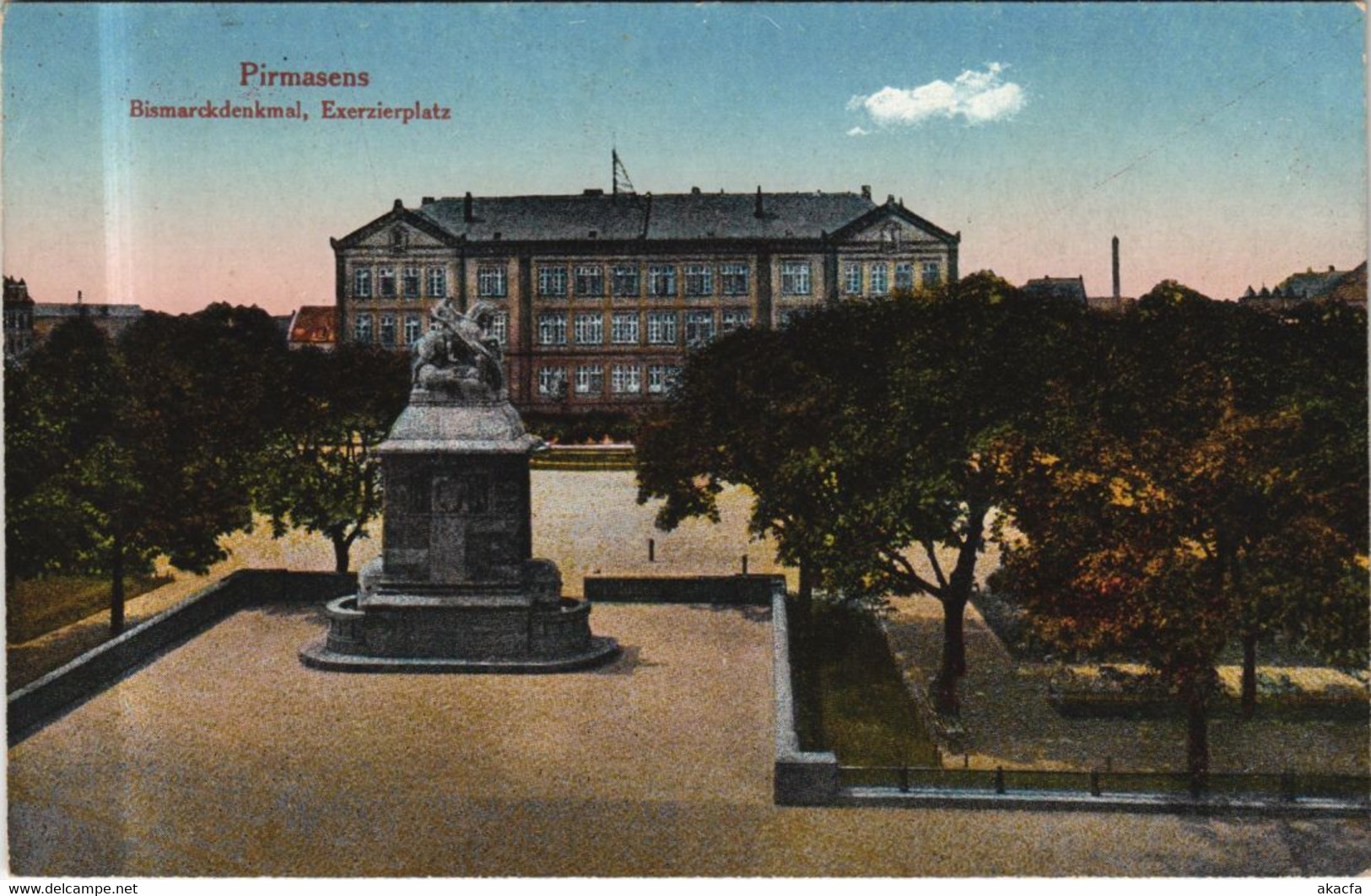 CPA AK PIRMASENS Bismarckdenkmal - Exerzierplatz GERMANY (1161934) - Pirmasens