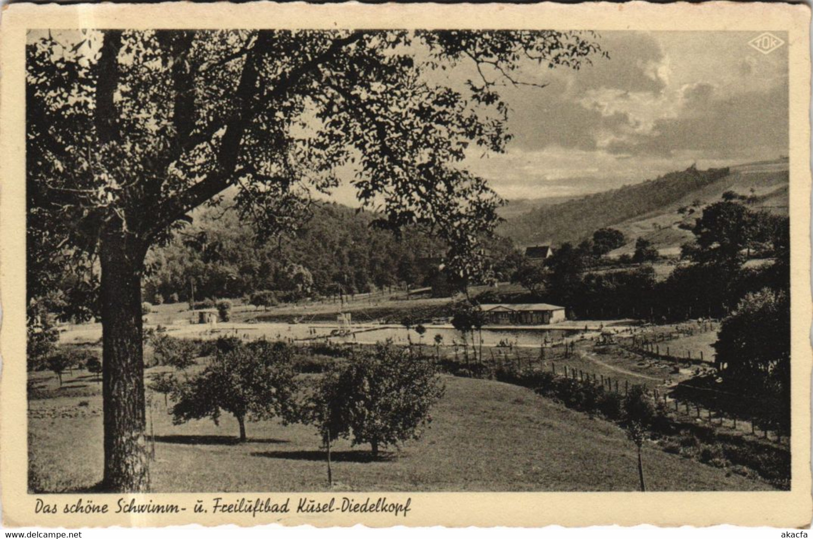 CPA AK KUSEL Kusel-Diedelkopf - Schwimm- U. Freiluftbad GERMANY (1161951) - Kusel