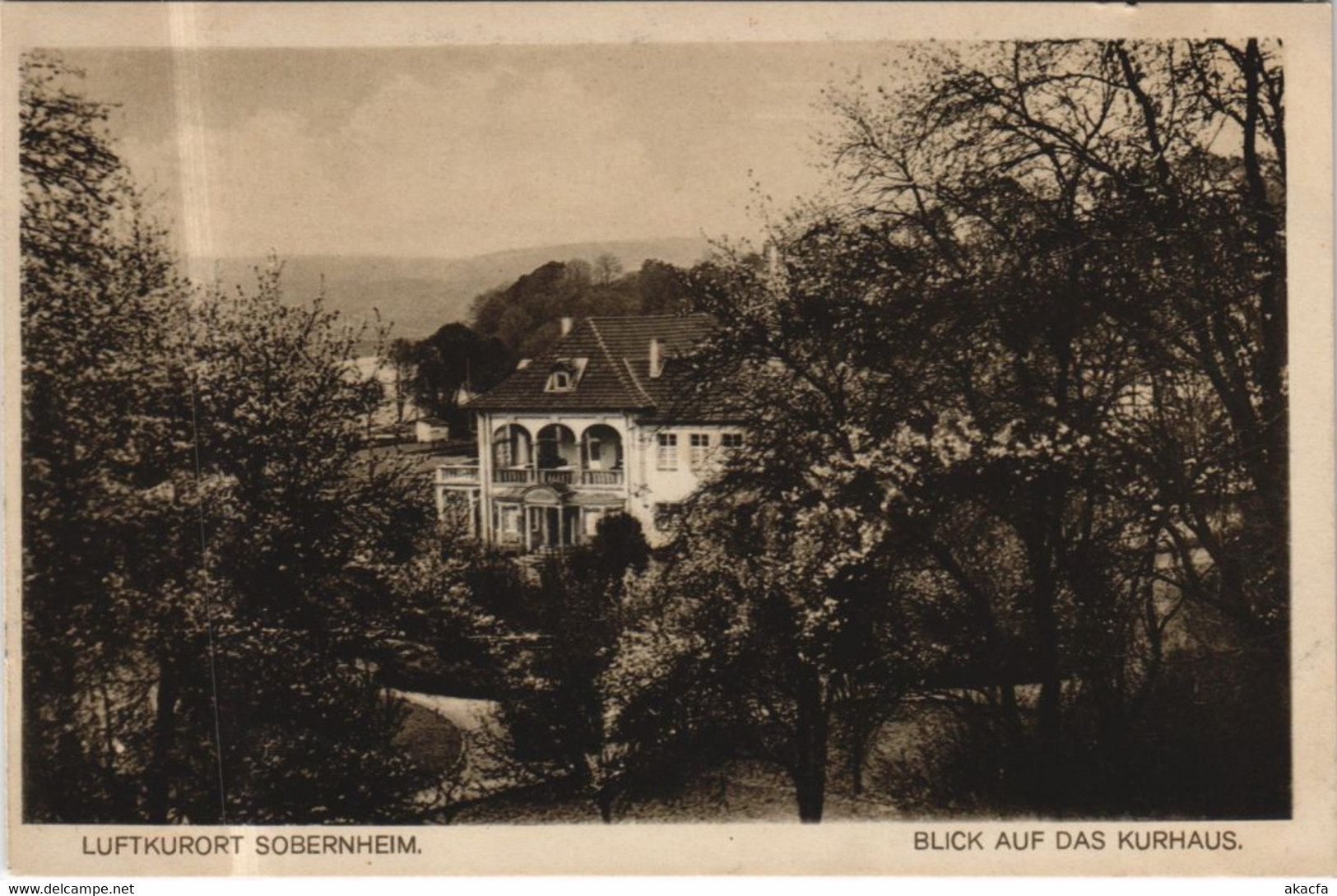 CPA AK BAD SOBERNHEIM Blick Auf Das Kurhaus GERMANY (1162089) - Bad Sobernheim