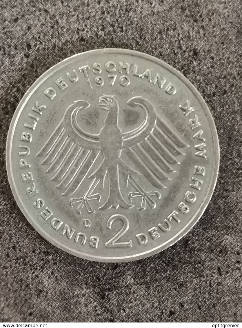 2 MARK 1970 D ALLEMAGNE / GERMANY - 2 Marcos