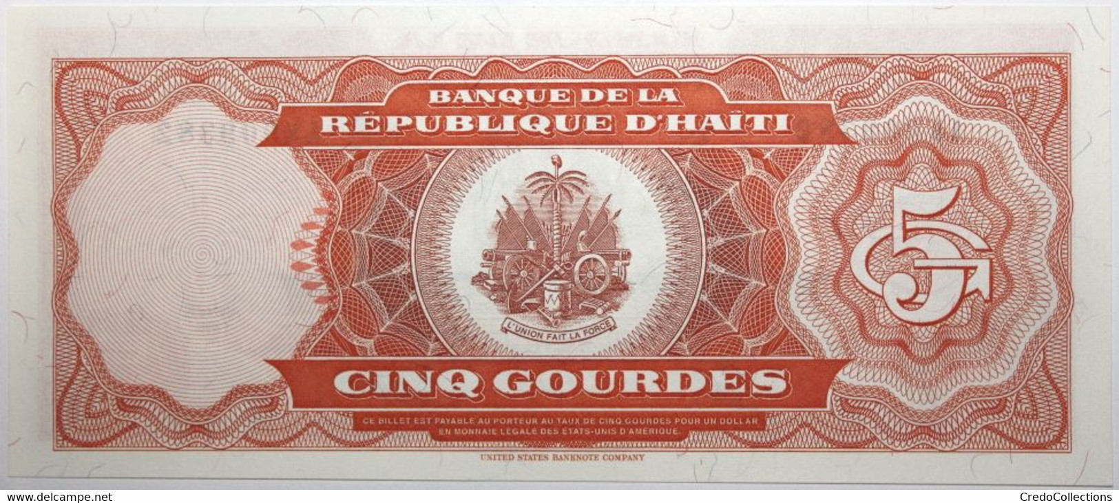 Haïti - 5 Gourdes - 1989 - PICK 255a - NEUF - Haiti