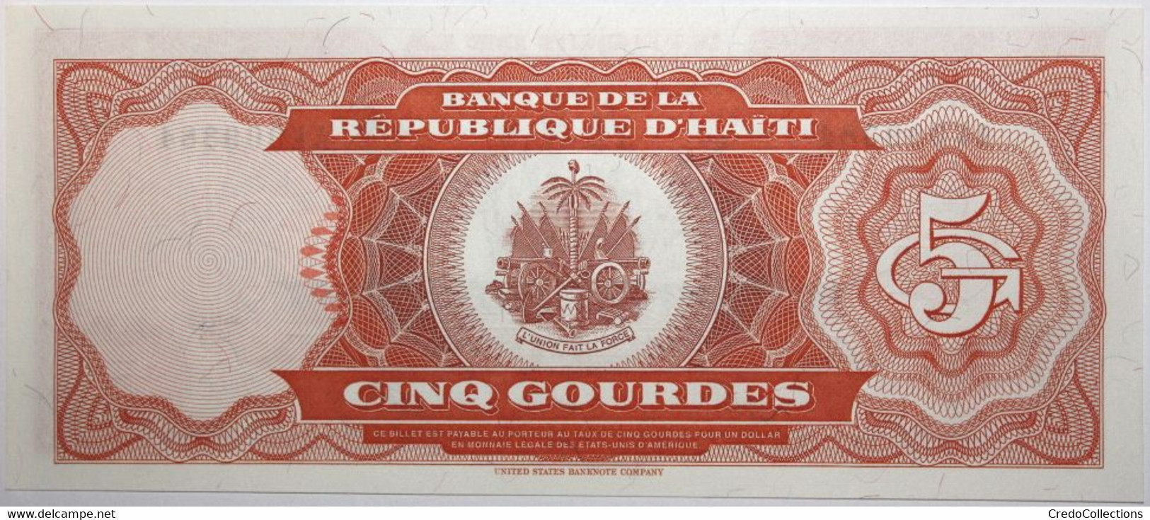 Haïti - 5 Gourdes - 1989 - PICK 255a - NEUF - Haïti