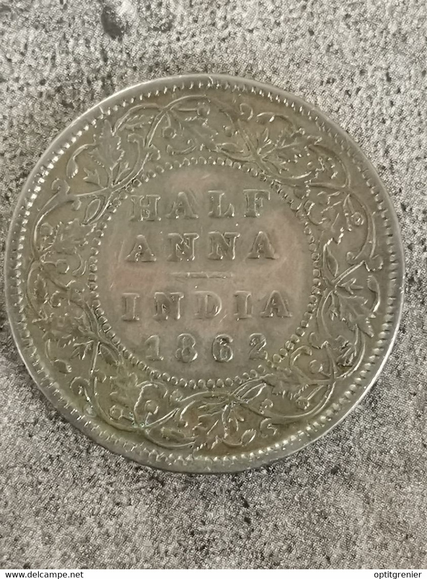 Half ANNA 1862 INDE INDIA - India