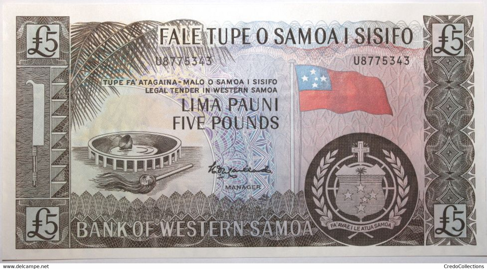 Samoa - 5 Pounds - 2020 - PICK 15Cs - NEUF - Samoa