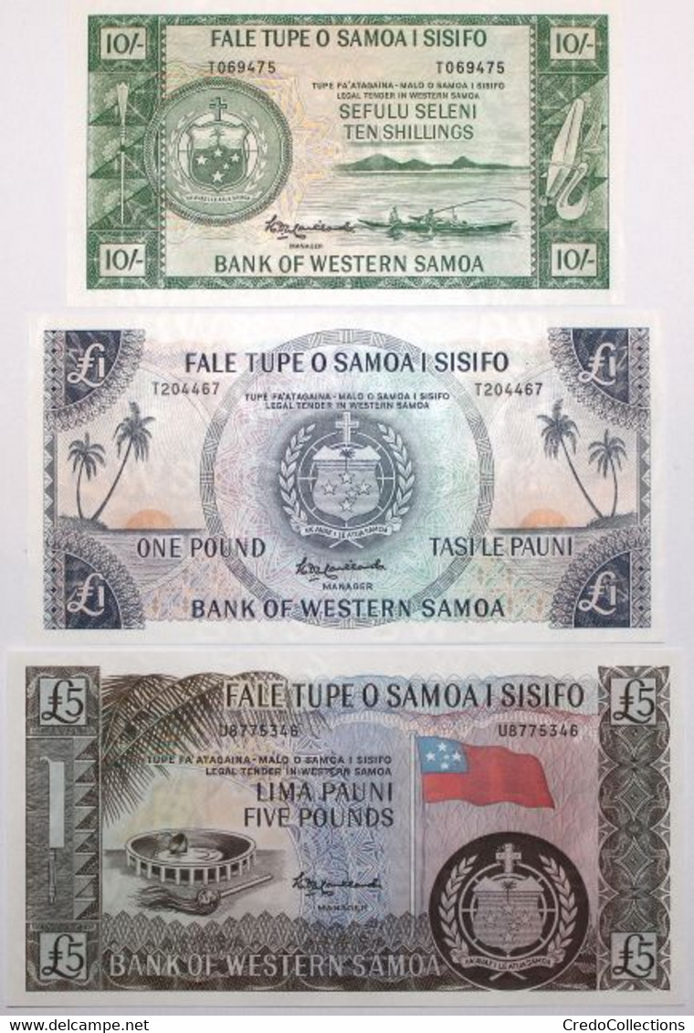 Samoa - 10 Shillings, 1 Pound, 5 Pounds - 2020 - PICK 13Cs, 14Cs, 15Cs - NEUF - Samoa