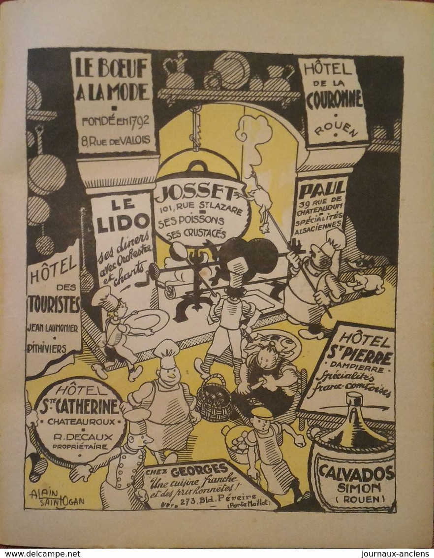 1932 Revue LE COUP DE PATTE Satirique illustré N° 43 GUERIN - ALAIN SAINT OGAN - BIB - POULBOT - EN NORMANDIE