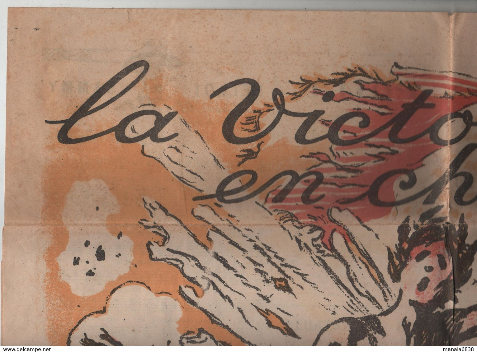 La Victoire En Chantant Neumont 1918 Affiche à Identifier - Documenten
