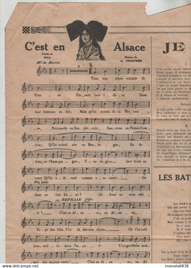 La Victoire En Chantant Neumont 1918 Affiche à Identifier - Documenti