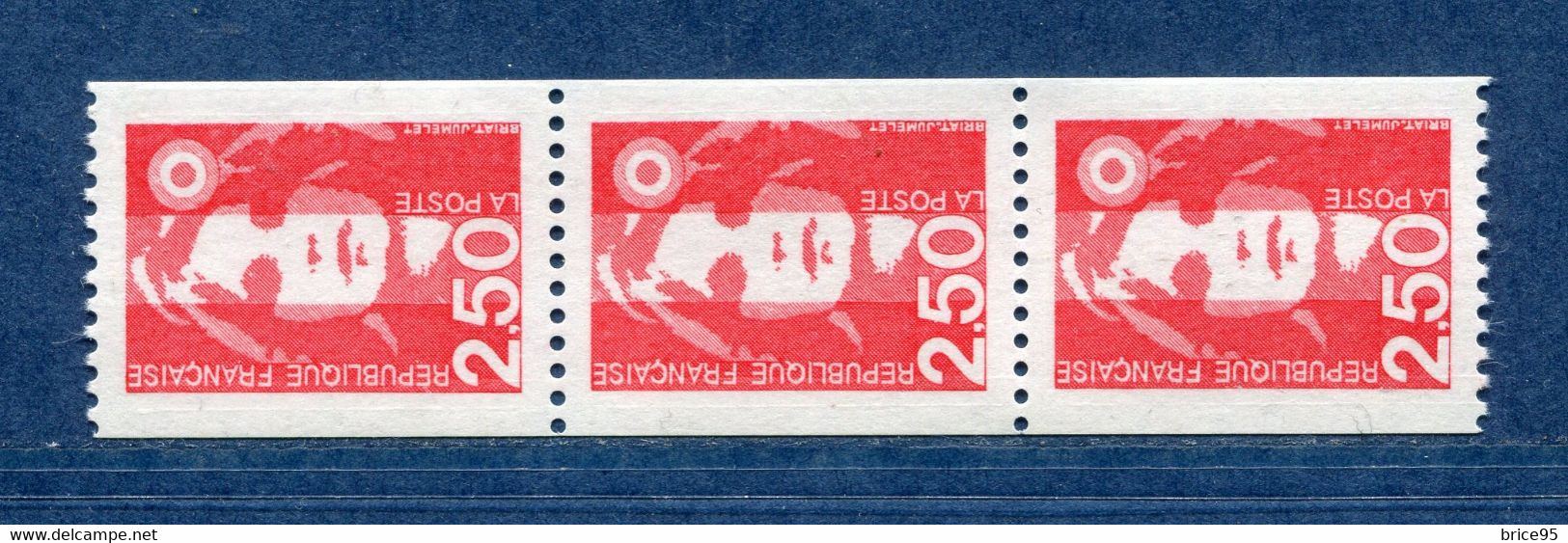 ⭐ France - Variété - YT N° 2719 A - Numéro Rouge - Couleurs - Pétouilles - Neuf Sans Charnière - 1991 ⭐ - Unused Stamps