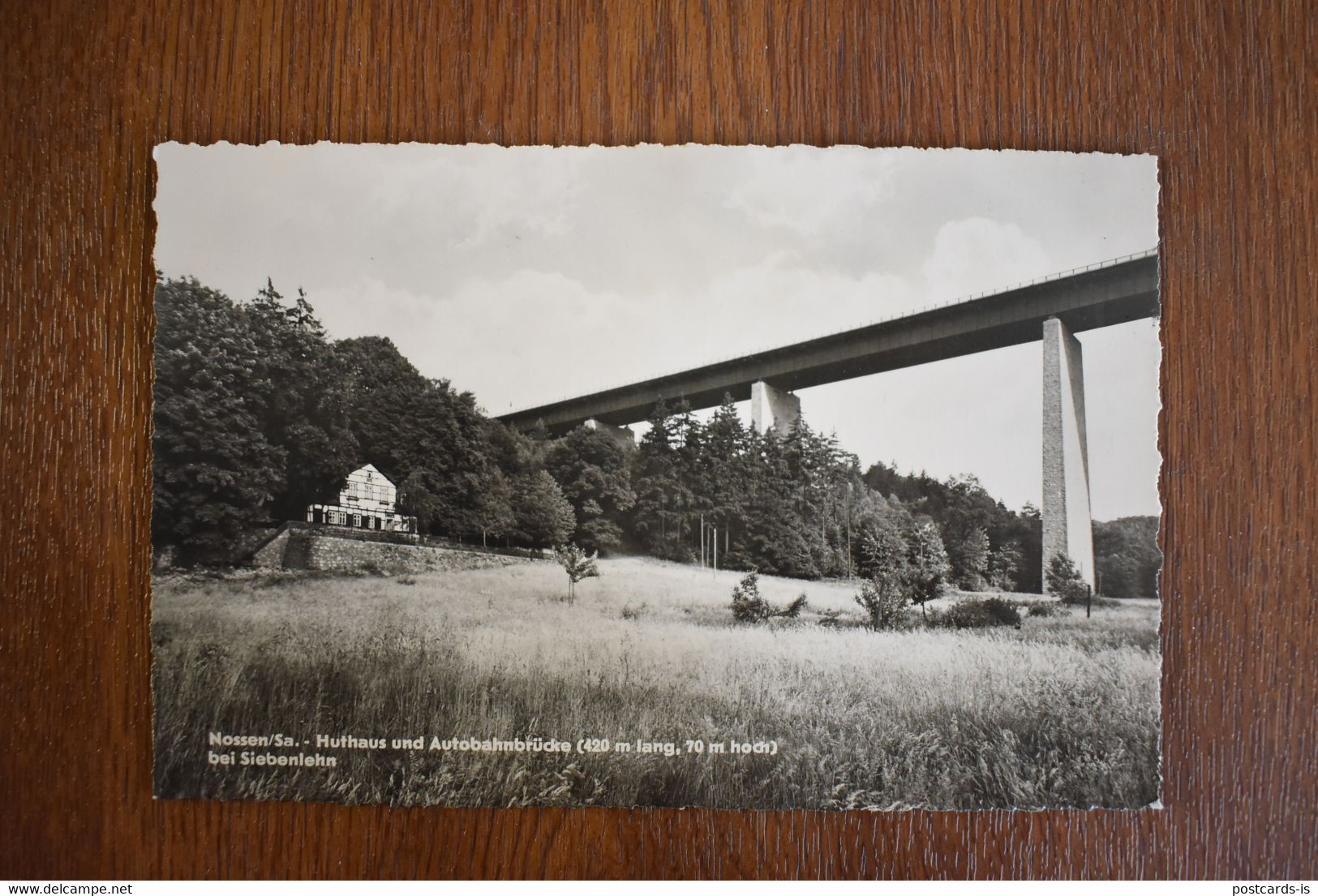 D140 Nossen Huthaus Und Autobahnbrucke Bei Siebenlehn - Nossen