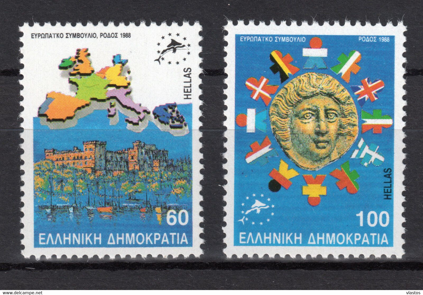 GREECE 1988 COMPLETE YEAR - PERFORATED STAMPS MNH