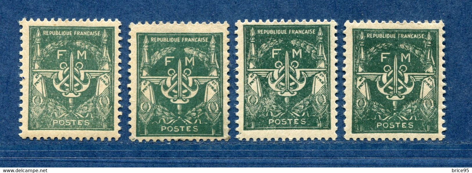 ⭐ France - Variété - YT FM N° 11 - Franchise Militaire - Couleurs - Pétouilles - Neuf Avec Charnière - 1946 ⭐ - Nuevos