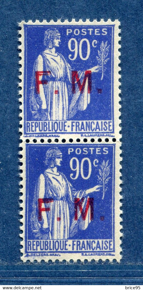 ⭐ France - Variété - YT FM N° 9 - Franchise Militaire - Couleurs - Pétouilles - Neuf Sans Charnière - 1939 ⭐ - Ungebraucht