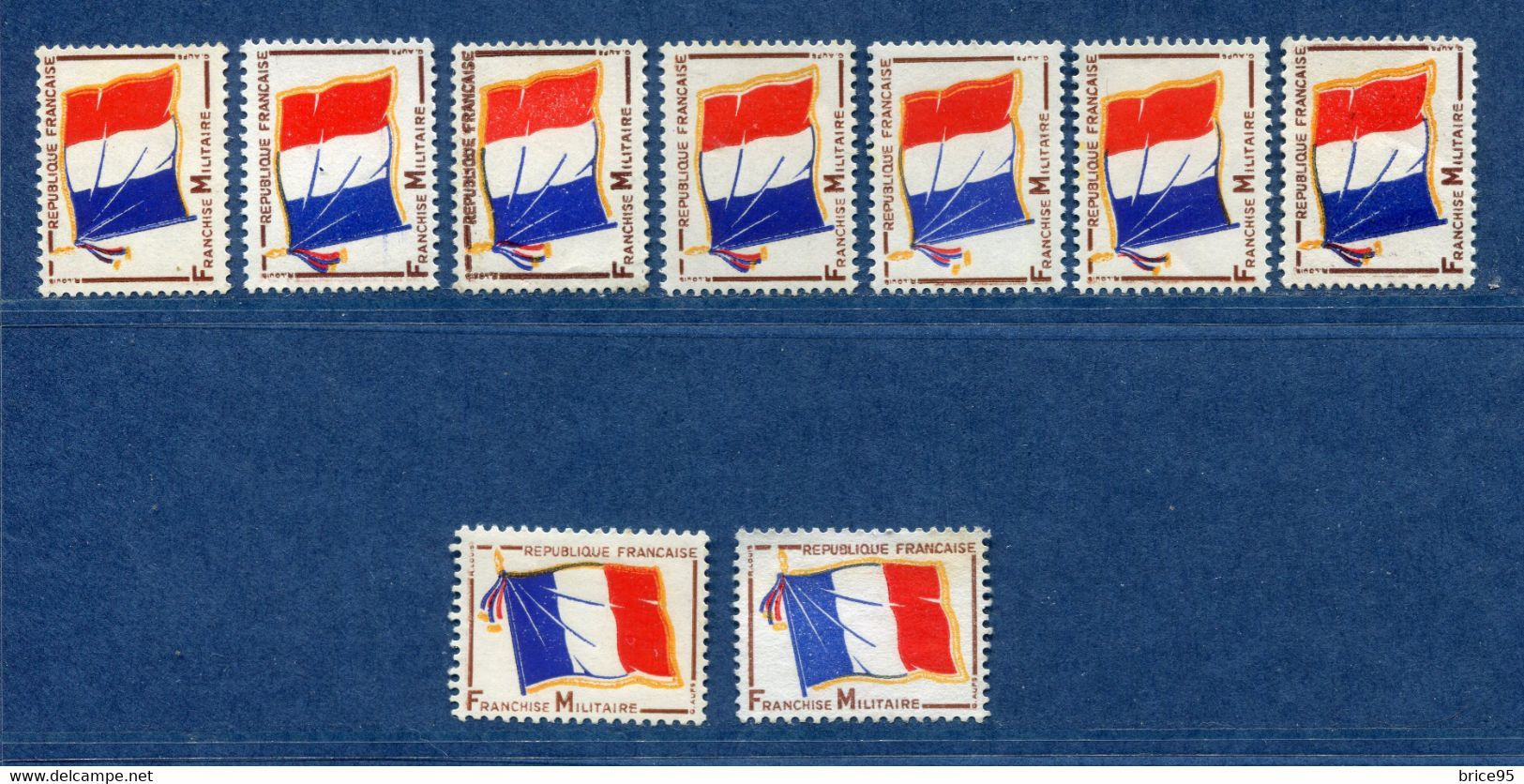 ⭐ France - Variété - YT FM N° 13 - Franchise Militaire - Couleurs - Pétouilles - Neuf Sans Charnière - 1964 ⭐ - Unused Stamps
