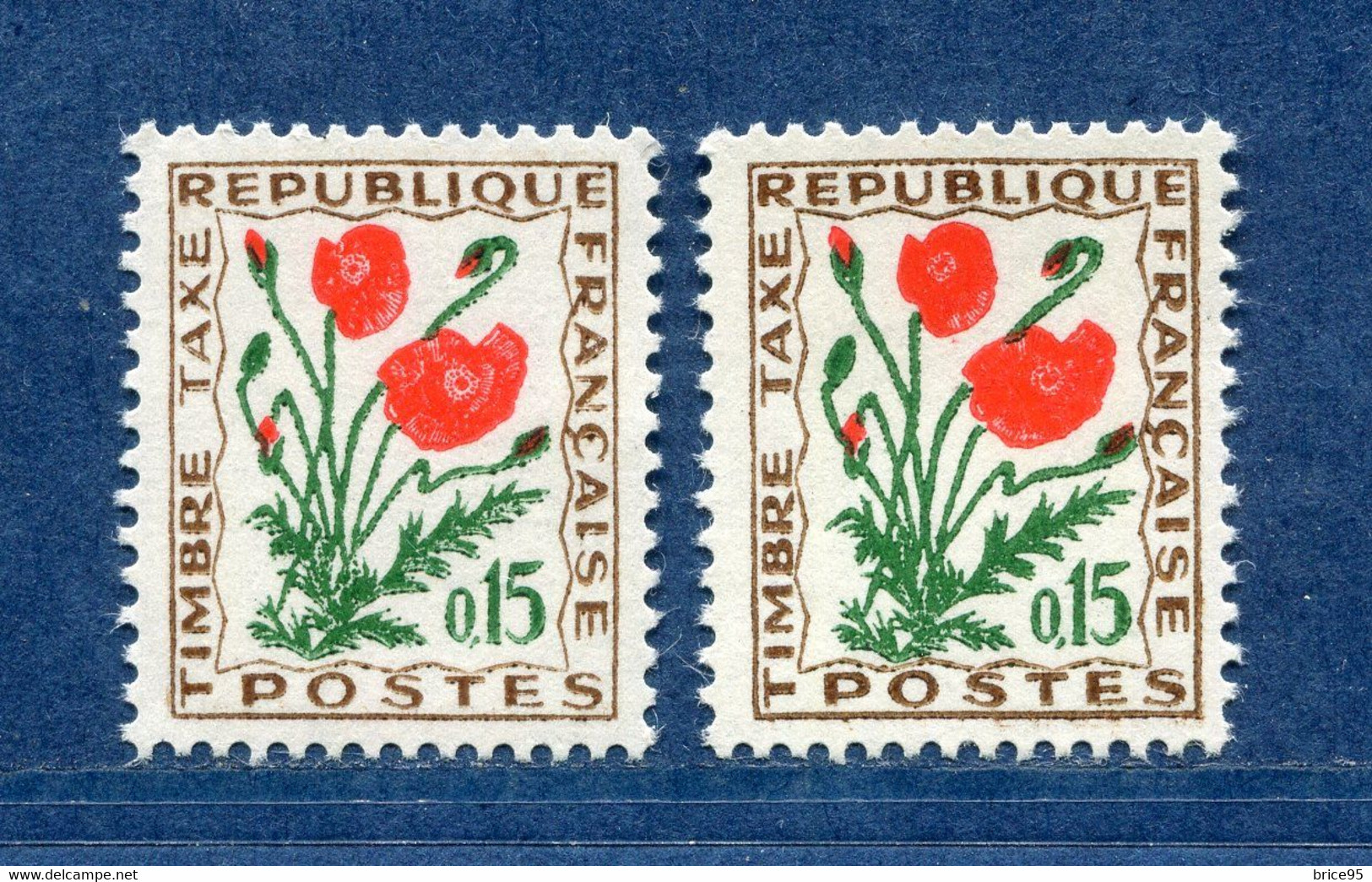 ⭐ France - Variété - YT Taxe N° 97 - Couleurs - Pétouilles - Neuf Sans Charnière - 1964 ⭐ - Unused Stamps