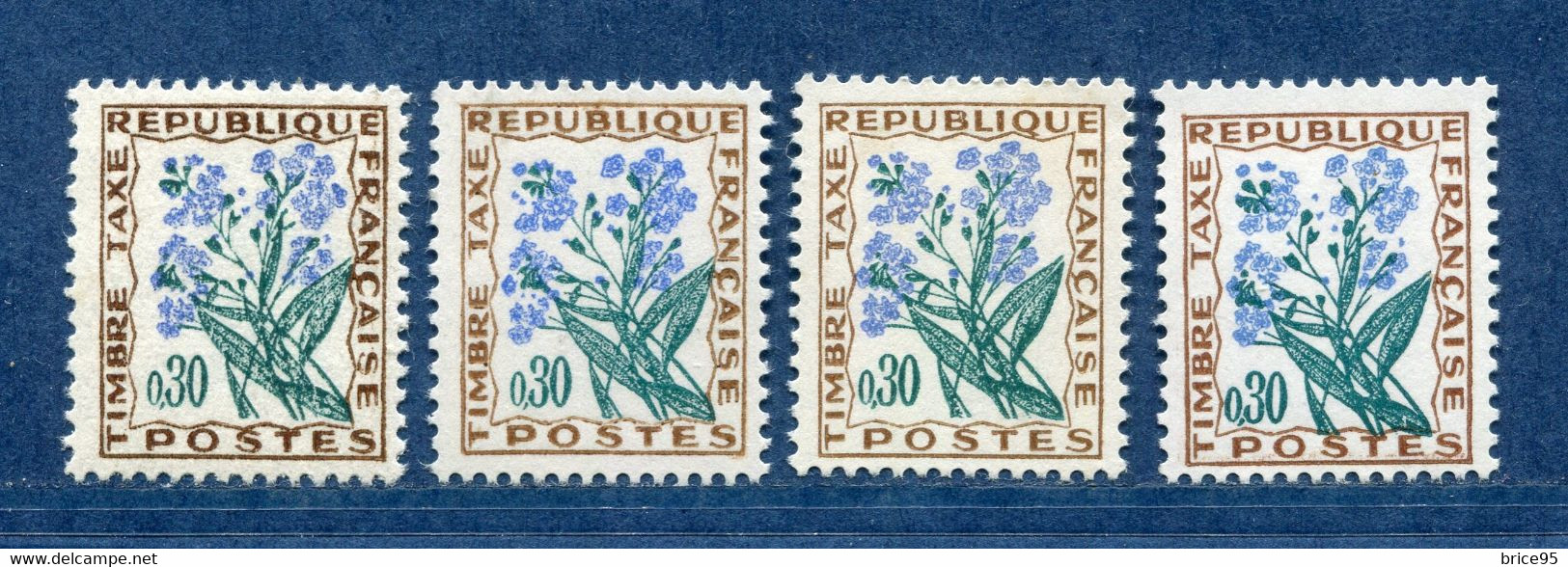 ⭐ France - Variété - YT Taxe N° 99 - Couleurs - Pétouilles - Neuf Sans Charnière - 1964 ⭐ - Unused Stamps