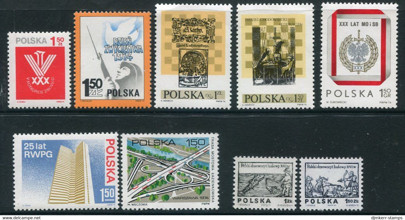 POLAND 1974 Seven Complete Issues MNH / **. - Ungebraucht