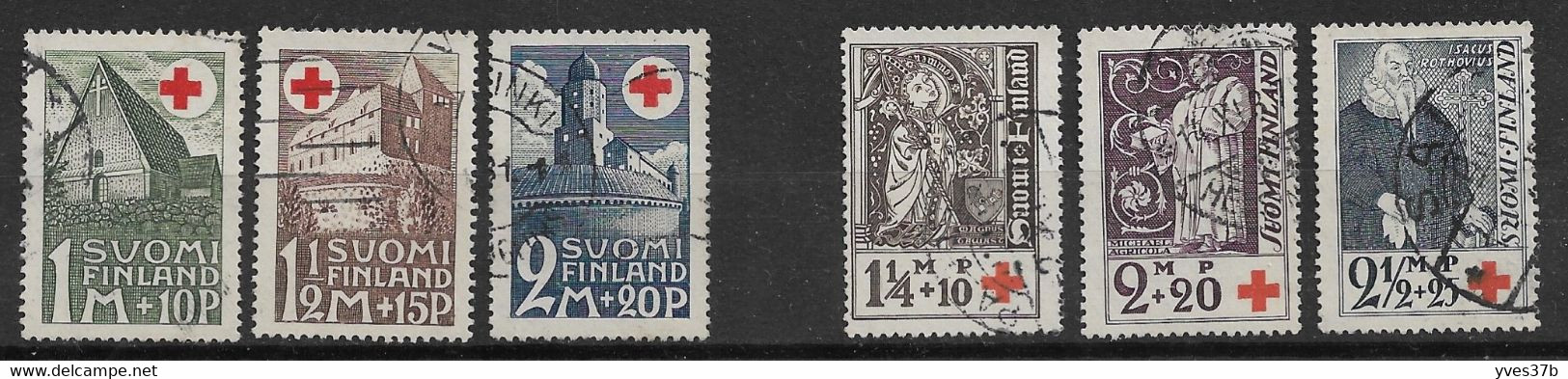 FINLANDE N°161/163 + N°173/175  Oblitéré - TTB Parfait - Used Stamps