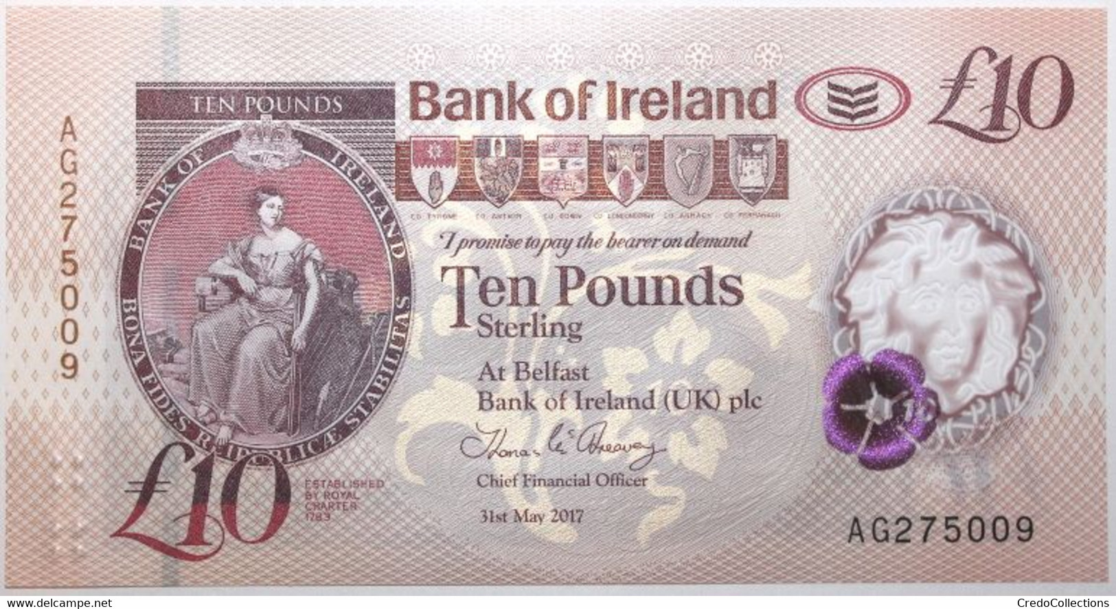 Irlande Du Nord - 10 Pounds - 2017 - PICK 91a - NEUF - 10 Pounds