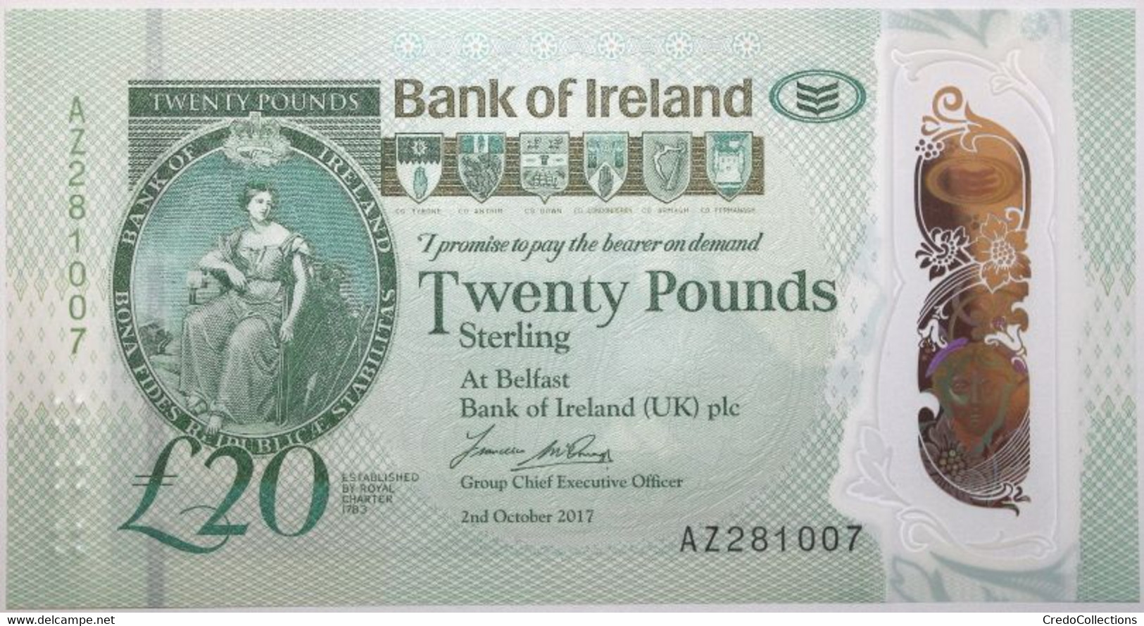 Irlande Du Nord - 20 Pounds - 2020 - PICK 92a - NEUF - 20 Pounds