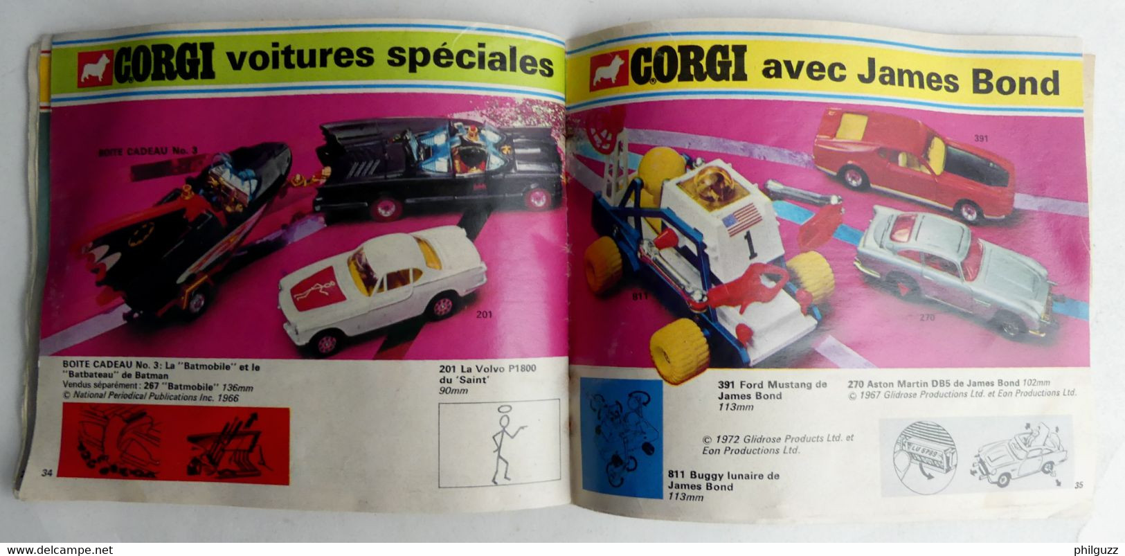 CATALOGUE CORGI 1973 VOITURES AUTOMOBILES CAMION VEHICULES MILITAIRES