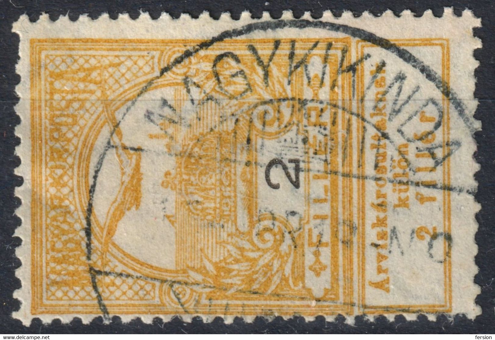 Nagykikinda KIKINDA Postmark / TURUL FLOOD Aid Charity Crown 1913 Hungary SERBIA Banat TORONTÁL County 2 Fill - Prephilately